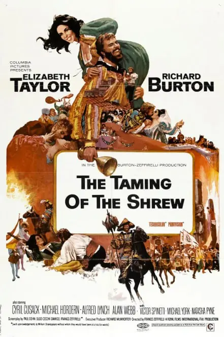 《驯悍记1967》：伊丽莎白·泰勒与理查德·伯顿爱恨交织的喜剧史诗，莎翁经典在银幕上的狂野碰撞！